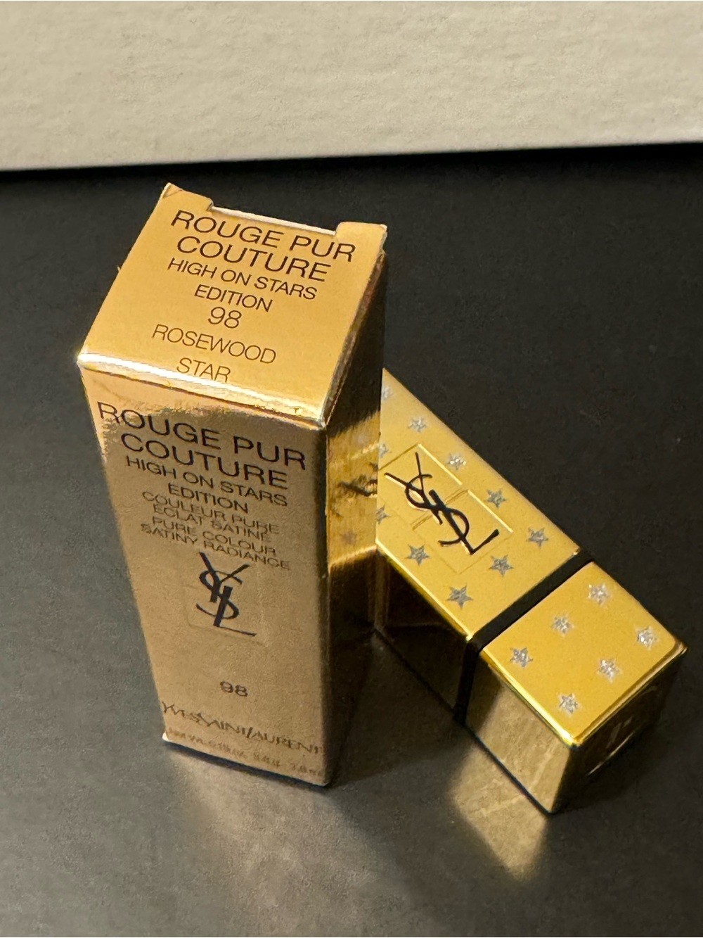BNIB YSL Rouge Pur Couture 2019 High On Stars 98 Rosewood Star - Collector - Picture 15 of 15